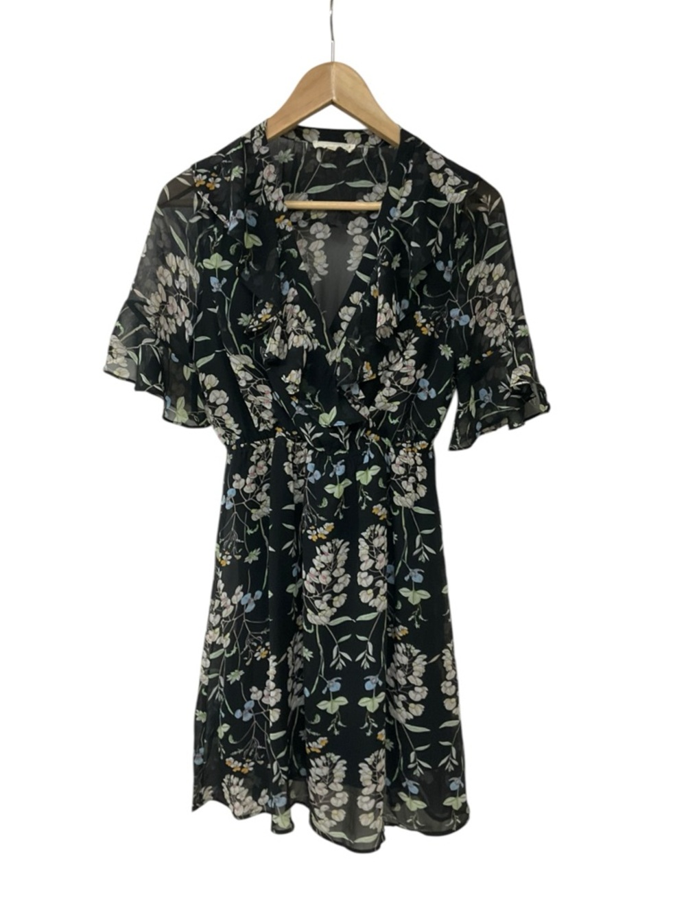 Promesa Black Floral Dress S